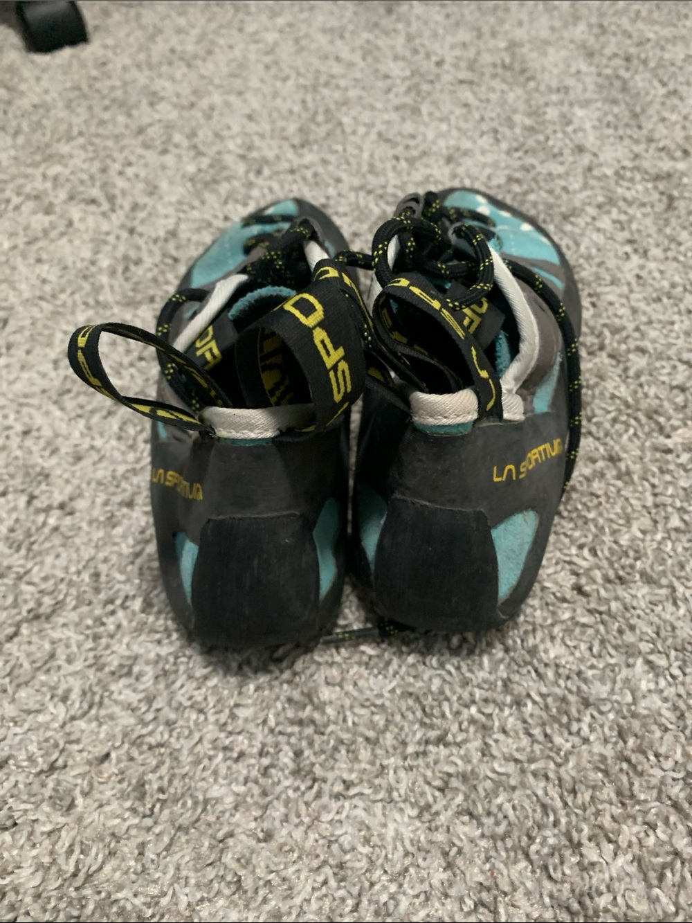 La Sportiva Tarantulace Teal and Gray Climbing Shoes - Picture 5 of 8